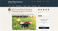 Desktop Screenshot of morethanfinances.com